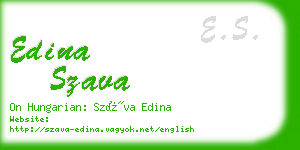 edina szava business card